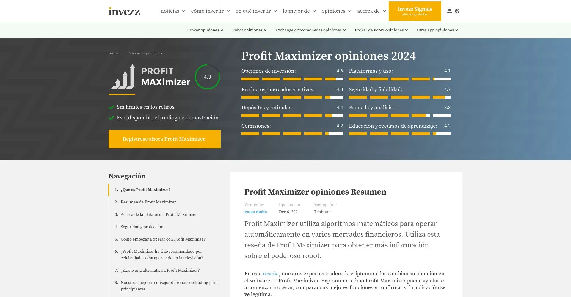 Profit Maximizer Opiniones España: ¿es una estafa o es fiable y seguro?