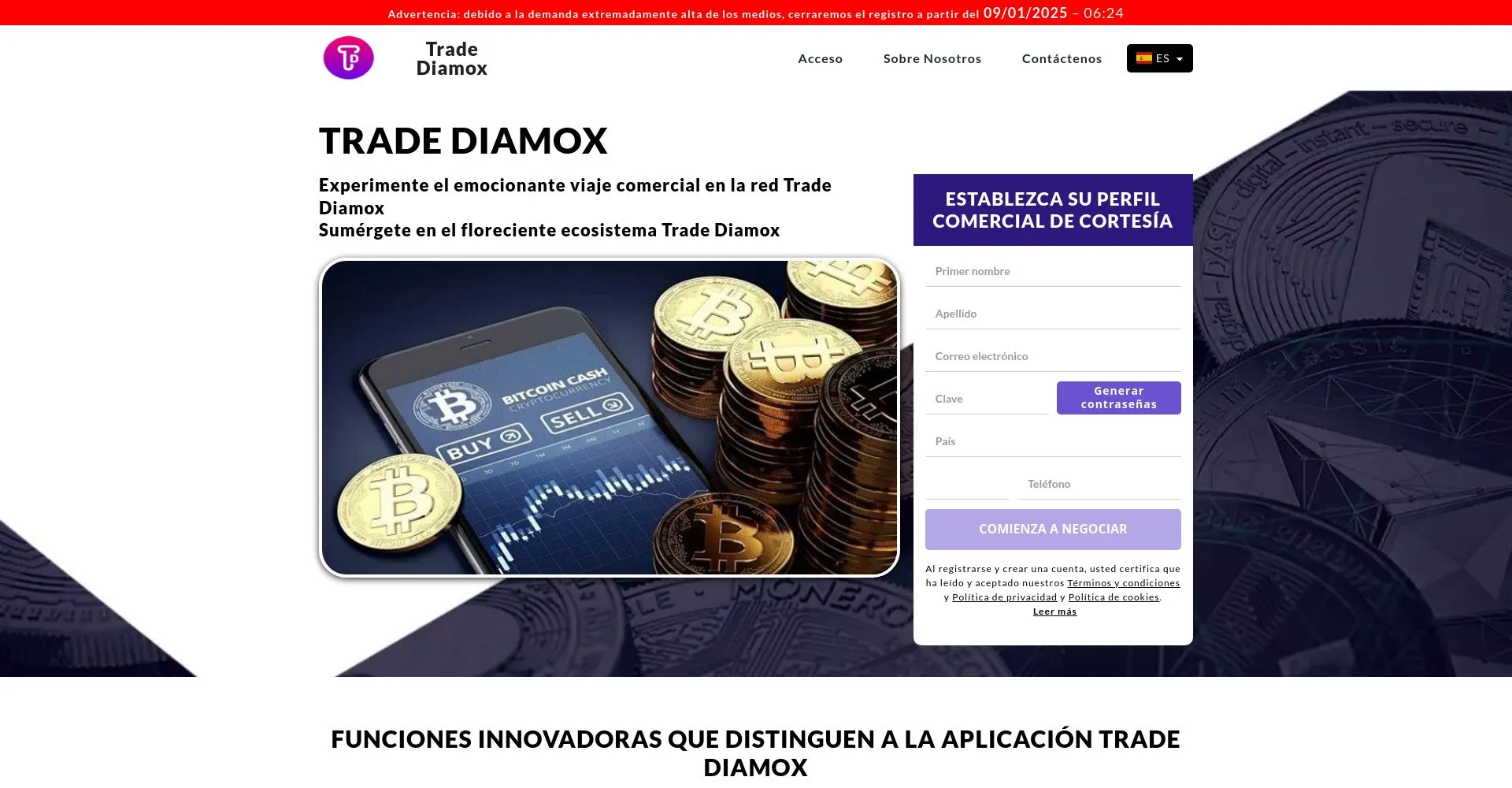 Trader Diamox Opiniones España: ¿es una estafa o es fiable y seguro?