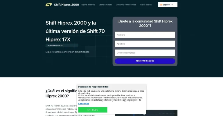 Shift +17X Hiprex Opiniones España: ¿es una estafa o es fiable y seguro?