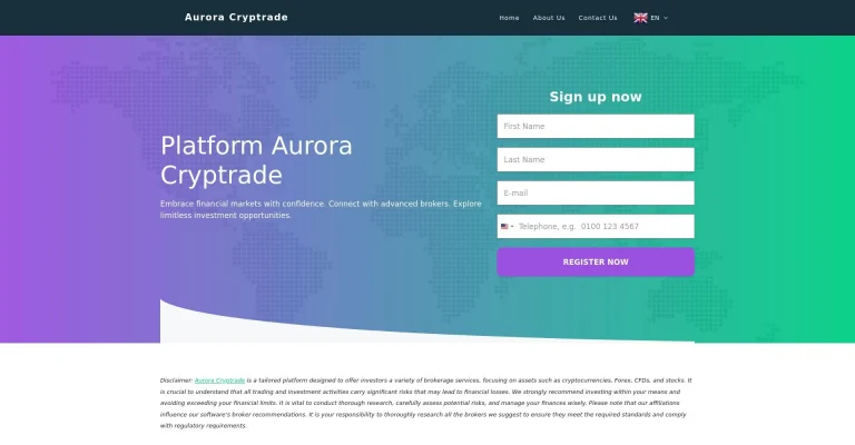 Aurora Cryptrade   Opiniones España: ¿es una estafa o es fiable y seguro?